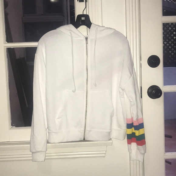 NWOT Wildfox Spectrum Marquis ZIP Hoodie Sz XS - Picture 2 of 7